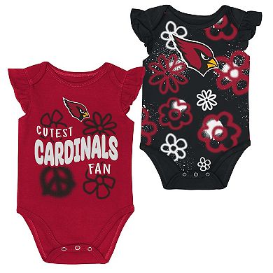 Girls Newborn & Infant Outerstuff Arizona Cardinals The Sunshine Two-Piece Bodysuit Set