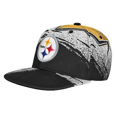 Youth Outerstuff Black Pittsburgh Steelers Make Noise Adjustable Hat