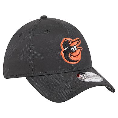 Men's New Era Black Baltimore Orioles Tonal Camo 39THIRTY Flex Hat