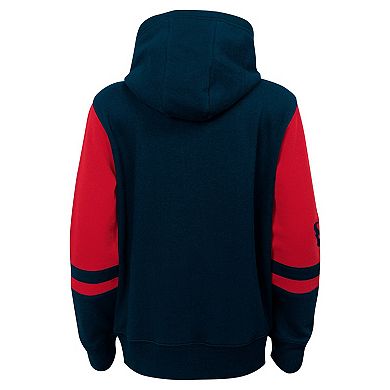Preschool Navy Houston Texans Stadium Color Block Full-Zip Hoodie