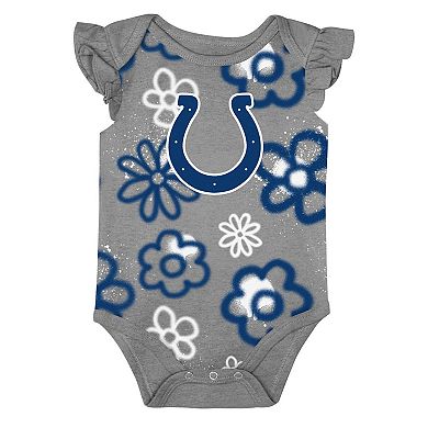 Girls Newborn & Infant Outerstuff Indianapolis Colts The Sunshine Two-Piece Bodysuit Set