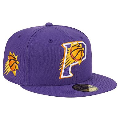 Men's New Era Purple Phoenix Suns Deceptor 59FIFTY Fitted Hat