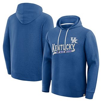 Men's Fanatics Royal Kentucky Wildcats Hometown Premium Huddle Up Long Sleeve Hoodie T-Shirt