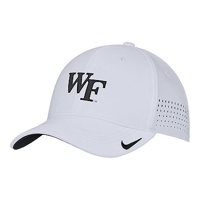 Men's Nike White Wake Forest Demon Deacons 2025 On-Field Performance Flex Hat