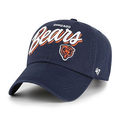 Women's '47 Navy Chicago Bears Ariana Clean Up Adjustable Hat