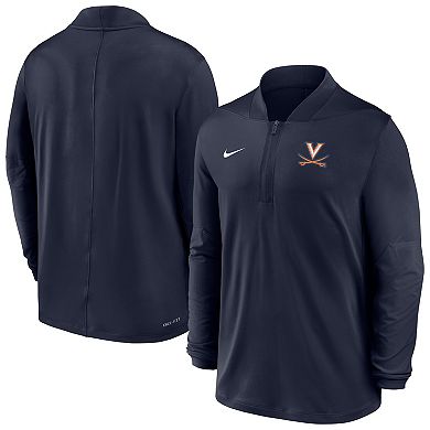 Men's Nike Navy Virginia Cavaliers Dri-FIT Half-Zip Pullover