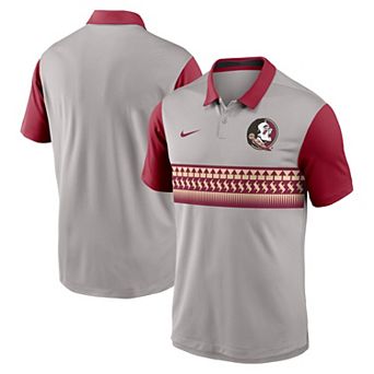 Men's Nike Gray/Garnet Florida State Seminoles Vapor Performance Polo