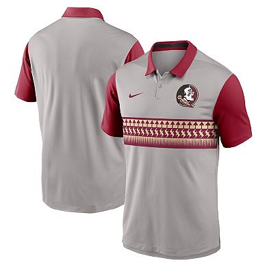 Men's Nike Gray/Garnet Florida State Seminoles Vapor Performance Polo