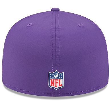 Men's New Era Purple Minnesota Vikings 2025 Sideline 59FIFTY Fitted Hat