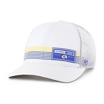 Men's '47 White Los Angeles Rams Rangefinder Trucker Adjustable Hat
