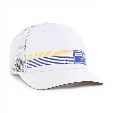 Men's '47 White Los Angeles Rams Rangefinder Trucker Adjustable Hat