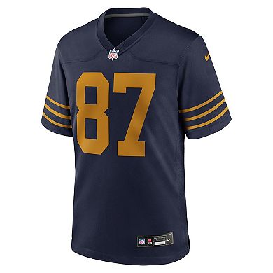 Men's Nike Romeo Doubs Navy Green Bay Packers The 1923 Classic Game Jersey