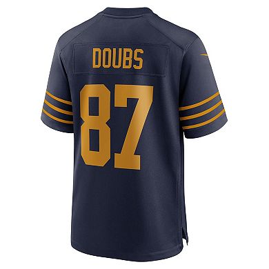 Men's Nike Romeo Doubs Navy Green Bay Packers The 1923 Classic Game Jersey