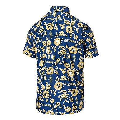 Men's Reyn Spooner Navy West Virginia Mountaineers Pua Performance Polo