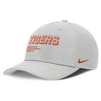 Men's Nike Gray Clemson Tigers 2025 Sideline Dust Pinched Rise Adjustable Hat