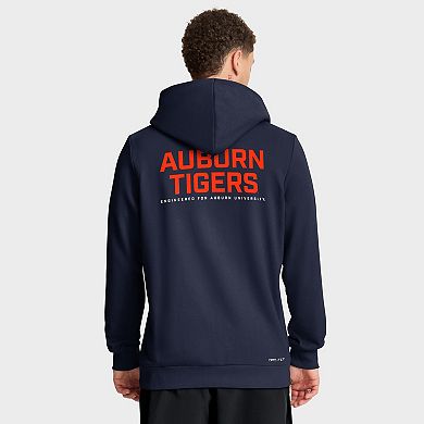 Men's Nike Navy Auburn Tigers 2025 Sideline Standard Issue Dri-FIT Full-Zip Hoodie