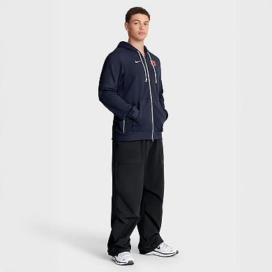 Men's Nike Navy Auburn Tigers 2025 Sideline Standard Issue Dri-FIT Full-Zip Hoodie