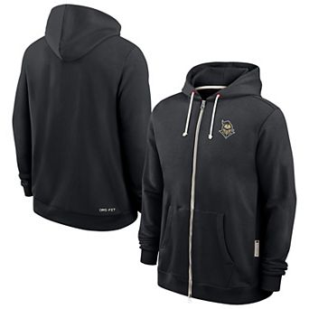 Men's Nike Black UCF Knights 2025 Sideline Standard Issue Dri-Fit Full-Zip Hoodie