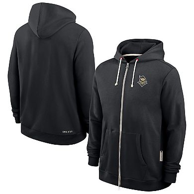 Men's Nike Black UCF Knights 2025 Sideline Standard Issue Dri-Fit Full-Zip Hoodie