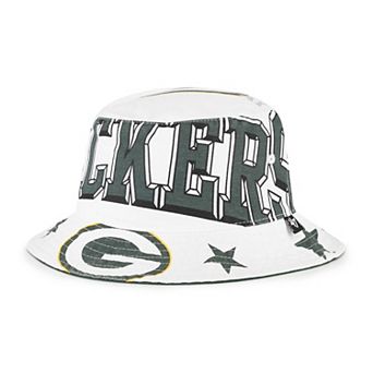 Women's '47 White Green Bay Packers Energize Bucket Hat