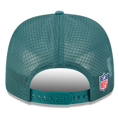 Men's New Era Green Philadelphia Eagles 2025 Sideline 9SEVENTY Trucker Adjustable Hat