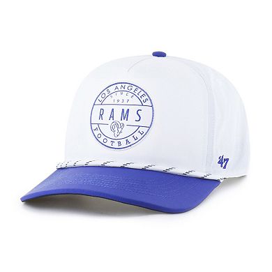 Men's '47 White/Royal Los Angeles Rams Suburbia Hitch Two-Tone Adjustable Hat