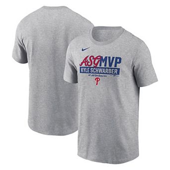 Men's Nike Kyle Schwarber Heather Gray Philadelphia Phillies 2025 MLB All-Star Game MVP T-Shirt