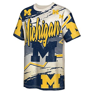 Youth Outerstuff Cream Michigan Wolverines Make Noise T-Shirt
