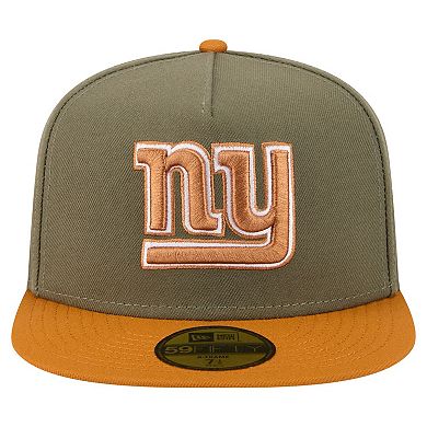 Men's New Era Olive/Brown New York Giants Color Pack A-Frame 59FIFTY Fitted Hat