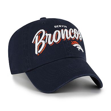 Women's '47 Navy Denver Broncos Ariana Clean Up Adjustable Hat