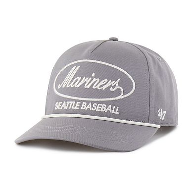 Men's '47 Gray Seattle Mariners Foundational Hitch Adjustable Hat