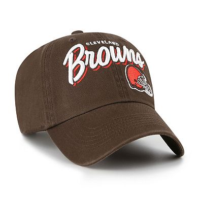 Women's '47 Brown Cleveland Browns Ariana Clean Up Adjustable Hat