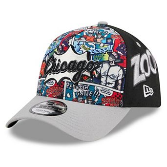 Youth New Era Black/Gray Chicago White Sox 2025 MLB Diamond Hero Edition A-Frame 9FORTY Adjustable Hat