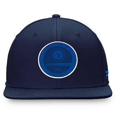 Men's Fanatics Navy Winnipeg Jets Authentic Pro Training Camp Snapback Hat
