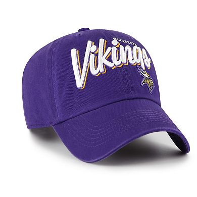 Women's '47 Purple Minnesota Vikings Ariana Clean Up Adjustable Hat