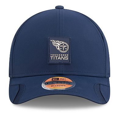 Youth New Era Navy Tennessee Titans 2025 Sideline 9FORTY Adjustable Hat
