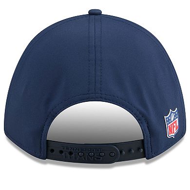 Youth New Era Navy Tennessee Titans 2025 Sideline 9FORTY Adjustable Hat