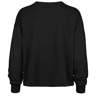 Women's '47 Black Washington Commanders Plus Size Muse Sydney Long Sleeve T-Shirt