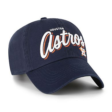 Women's '47 Navy Houston Astros Ariana Clean Up Adjustable Hat