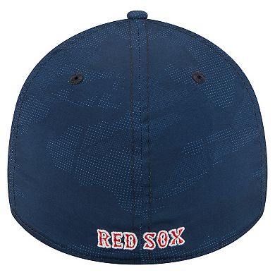 Men's New Era Navy Boston Red Sox Tonal Camo 39THIRTY Flex Hat
