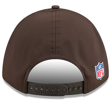 Youth New Era Brown Cleveland Browns 2025 Sideline 9FORTY Adjustable Hat