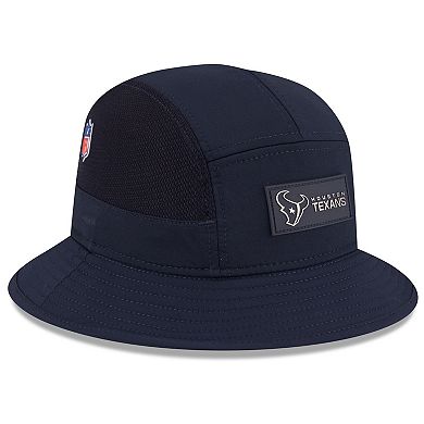 Men's New Era Navy Houston Texans 2025 Sideline Bucket Hat