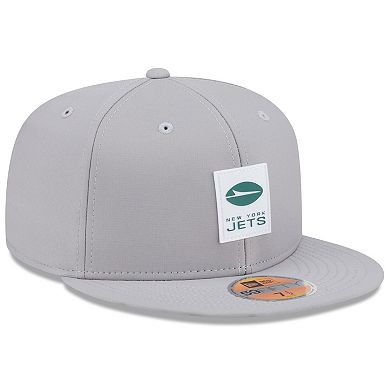 Men's New Era Gray New York Jets 2025 Sideline 59FIFTY Fitted Hat
