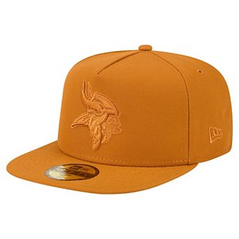 Men's New Era Brown Minnesota Vikings Color Pack A-Frame 59FIFTY Fitted Hat
