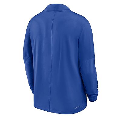 Men's Nike Royal Boise State Broncos Dri-FIT Half-Zip Pullover