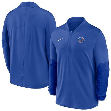 Men's Nike Royal Boise State Broncos Dri-FIT Half-Zip Pullover