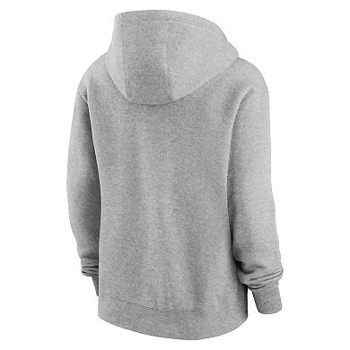 Women's Nike Heather Gray Miami Dolphins Club Fleece Pullover Hoodie