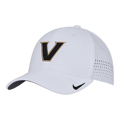 Men's Nike White Vanderbilt Commodores 2025 On-Field Performance Flex Hat
