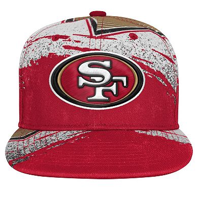 Youth Outerstuff Scarlet San Francisco 49ers Make Noise Adjustable Hat