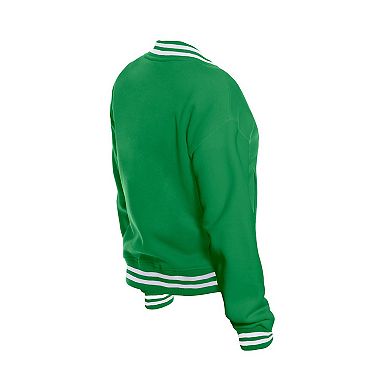 Women's New Era Kelly Green Boston Celtics Throwback Full-Snap Jacket